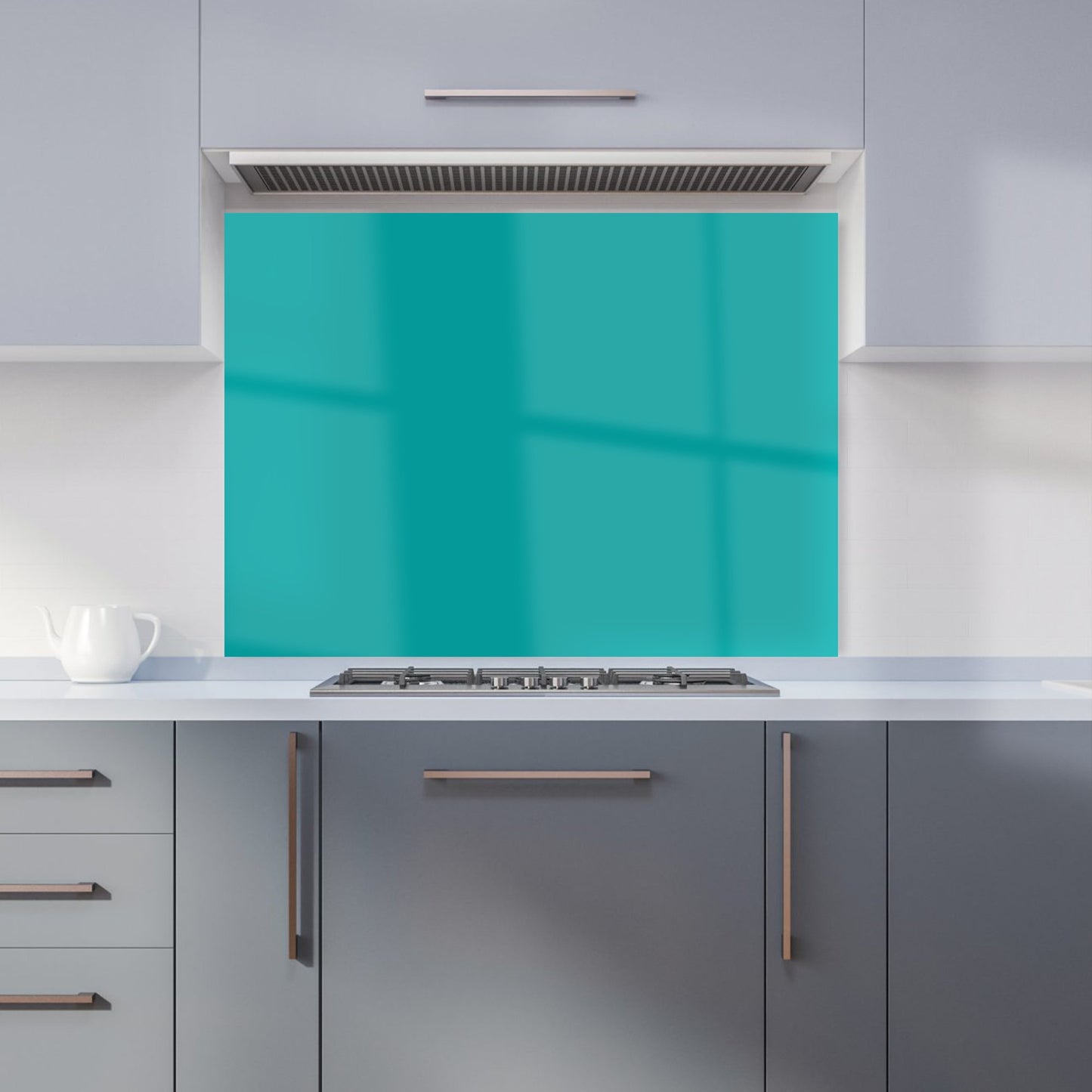 Teal Blue Kitchen Splashback