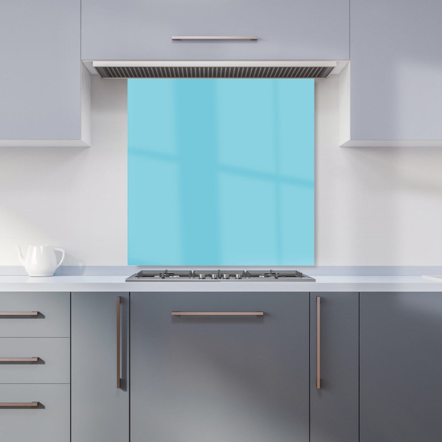 Sky Blue Kitchen Splashback