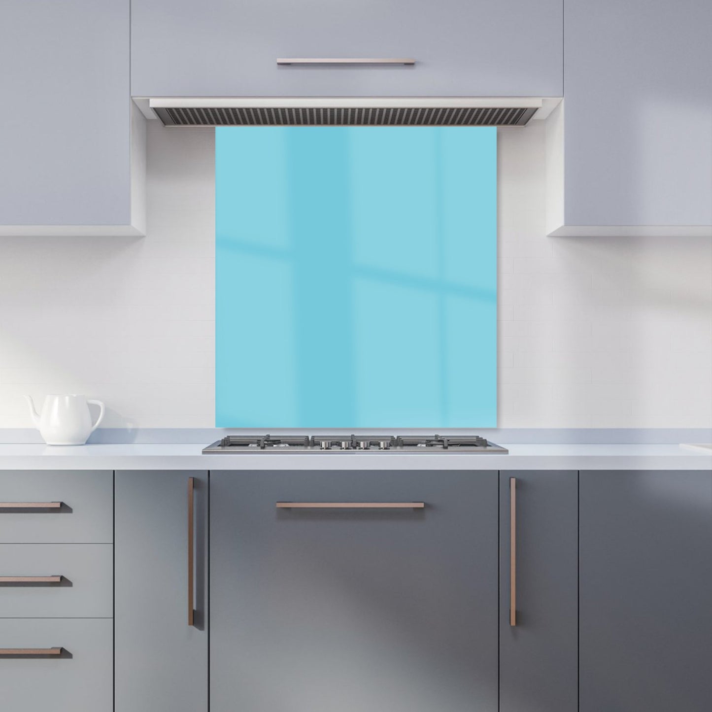 Sky Blue Kitchen Splashback