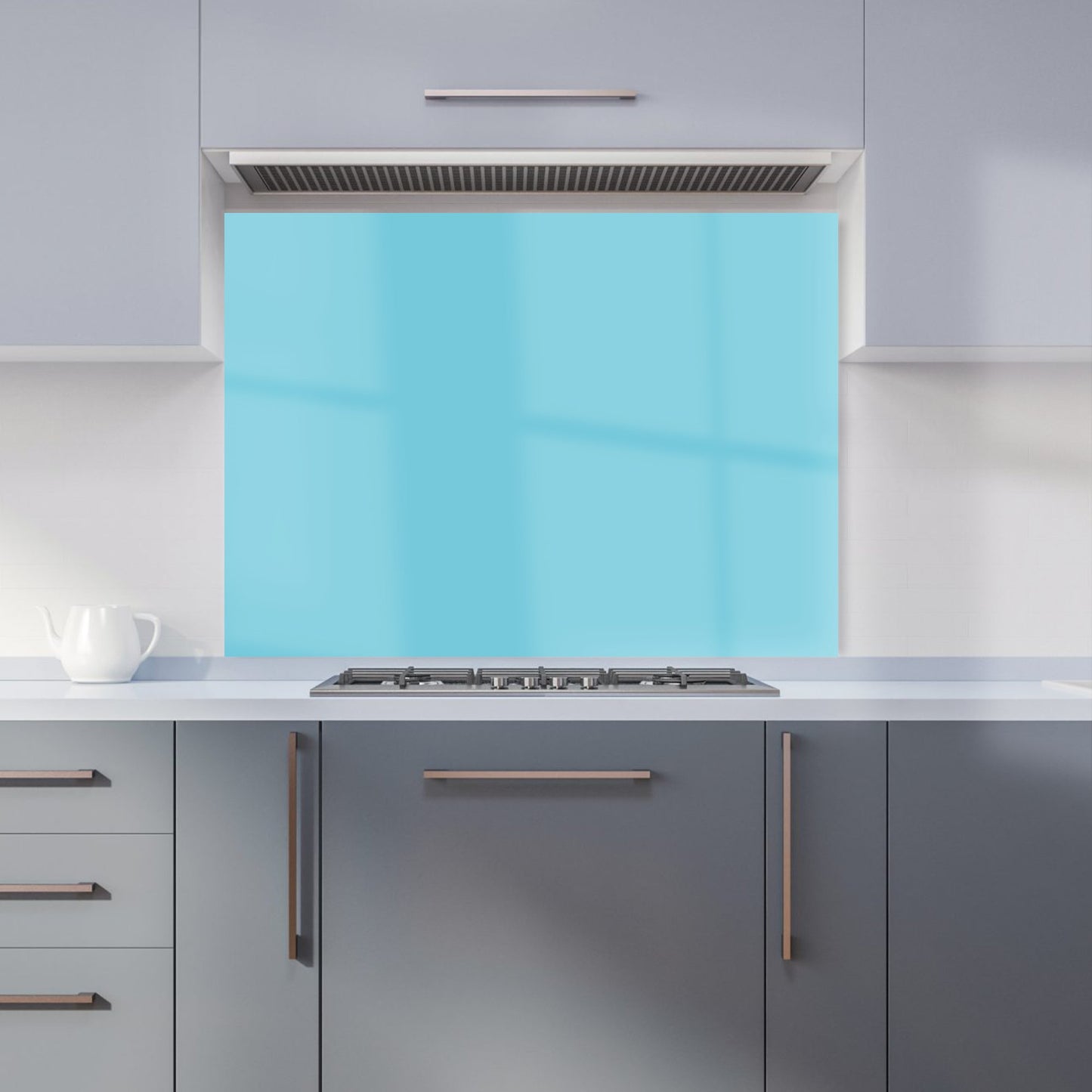 Sky Blue Kitchen Splashback