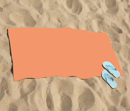 Faded Orange Beach Towel