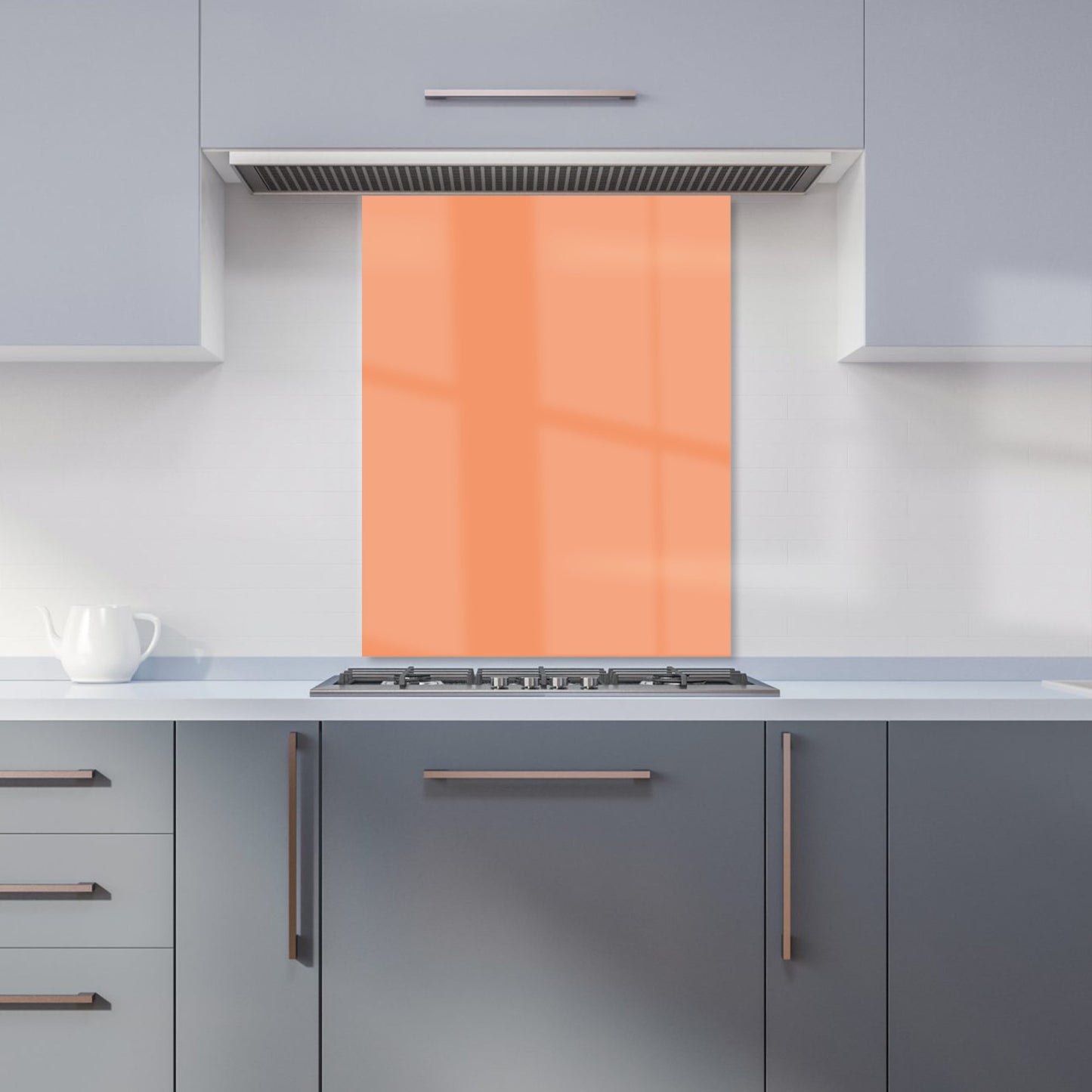 Faded Orange Kitchen Splashback