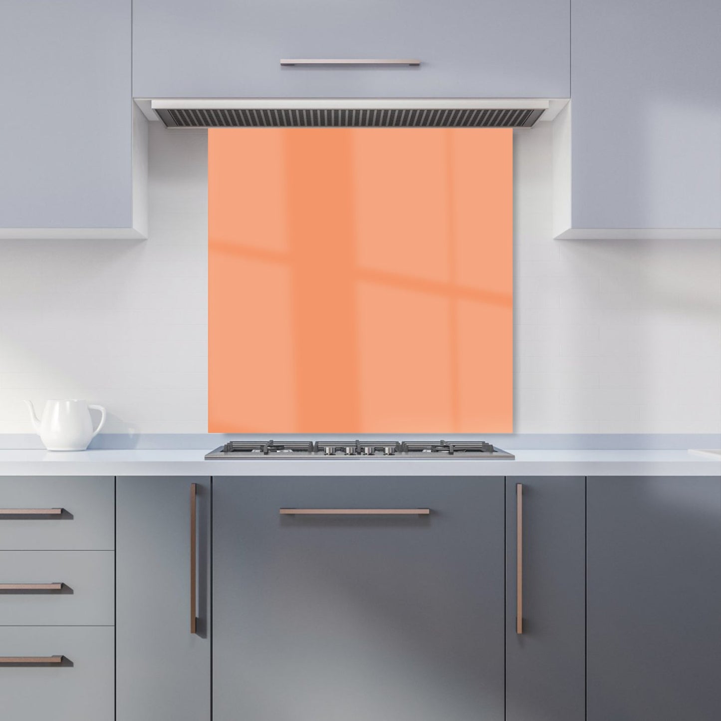 Faded Orange Kitchen Splashback