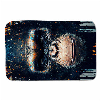 Gorilla Face Splashart Sherpa Blanket