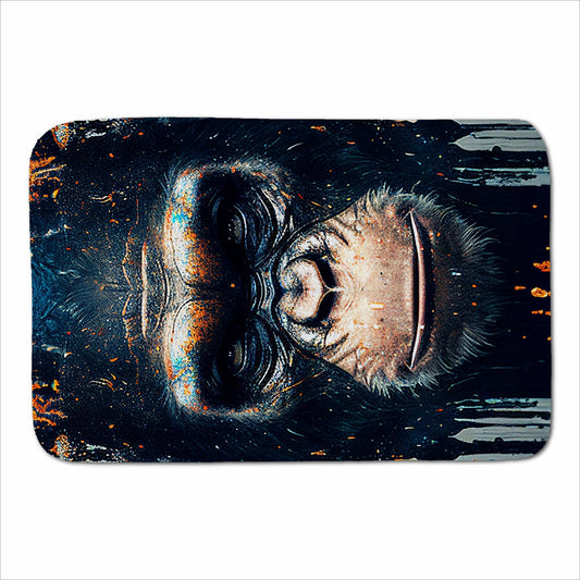 Gorilla Face Splashart Sherpa Blanket