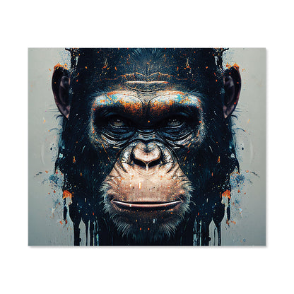Gorilla Face Splashart Kitchen Splashback