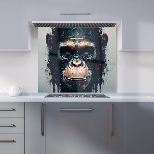 Gorilla Face Splashart Kitchen Splashback