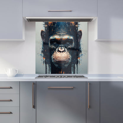 Gorilla Face Splashart Kitchen Splashback