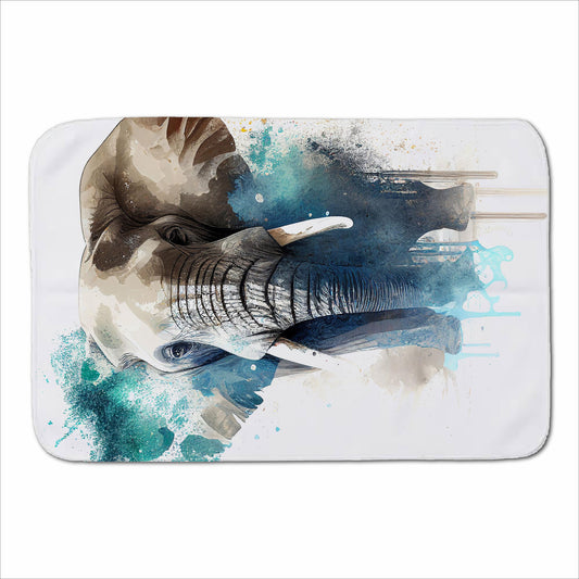 Majestic Elephant Splashart Sherpa Blanket