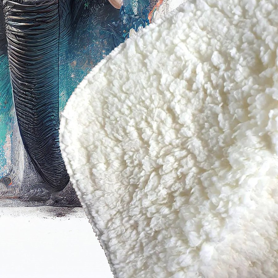Elephant Splashart Sherpa Blanket