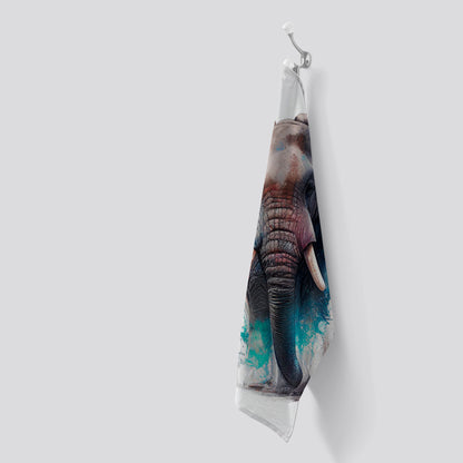 Elephant Splashart Tea Towel