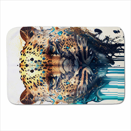 Leapoard Face Splashart, Light Background Sherpa Blanket