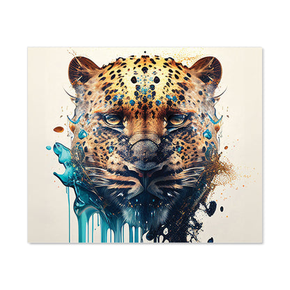 Leapoard Face Splashart, Light Background Kitchen Splashback
