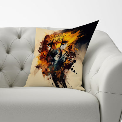 Cheetah Face Splashart Cushions