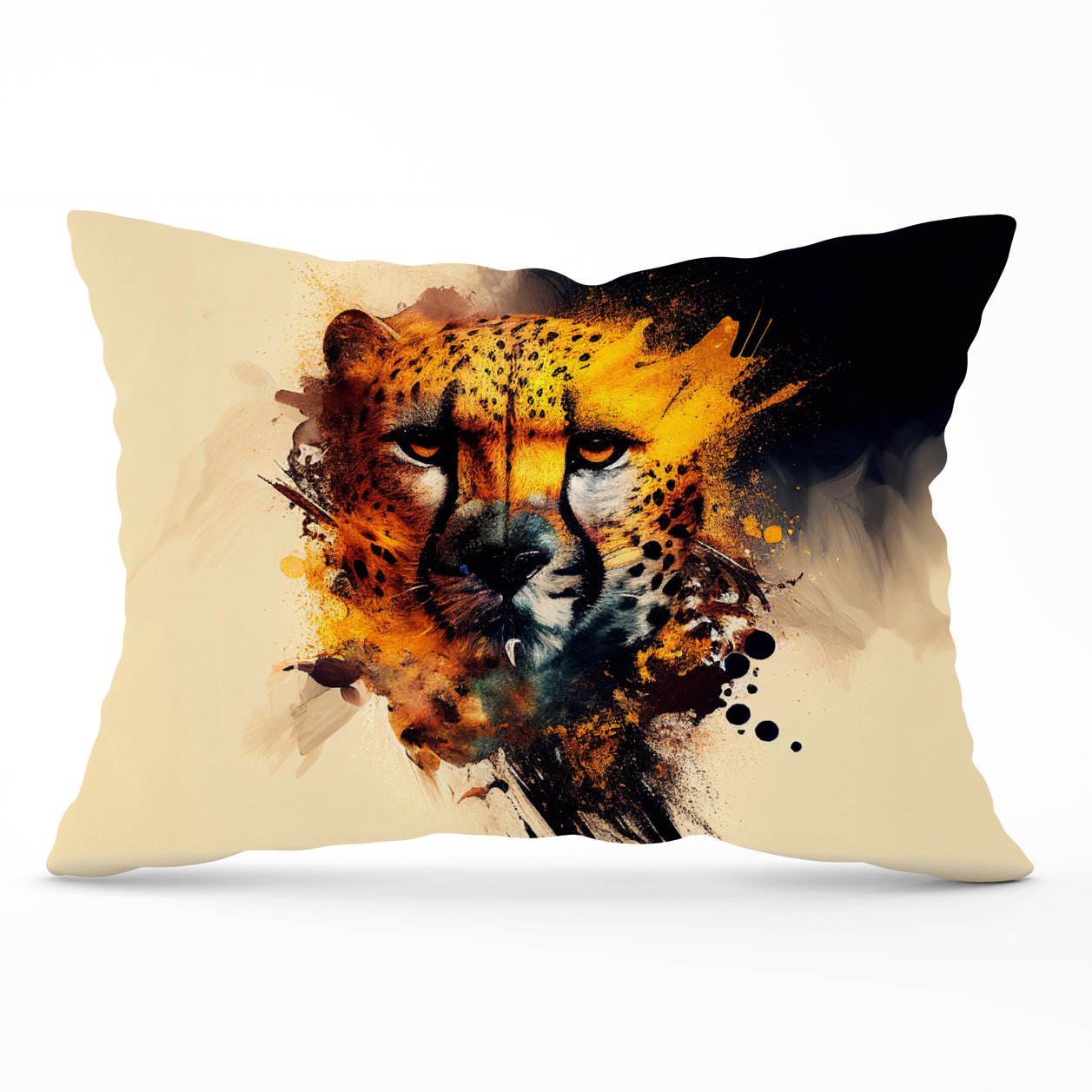 Cheetah Face Splashart Cushions