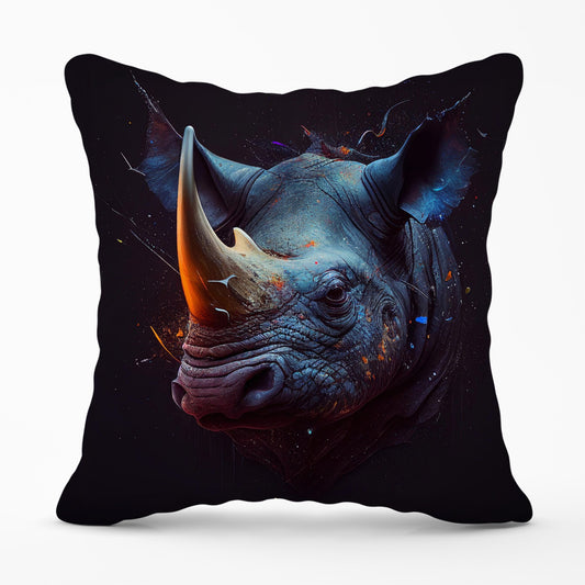 Rhino Face Splashart Cushions