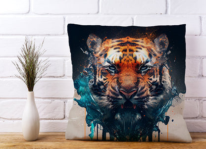 Tiger Face Splashart Cushions