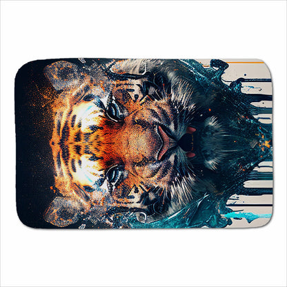Tiger Face Splashart Sherpa Blanket