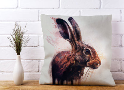 Hare Face Splashart Cushions