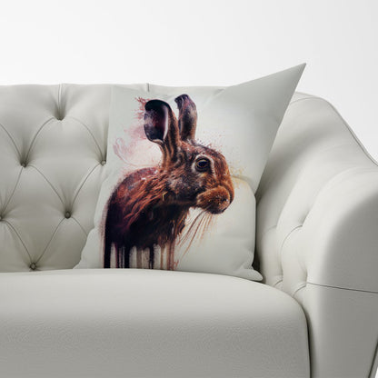 Hare Face Splashart Cushions