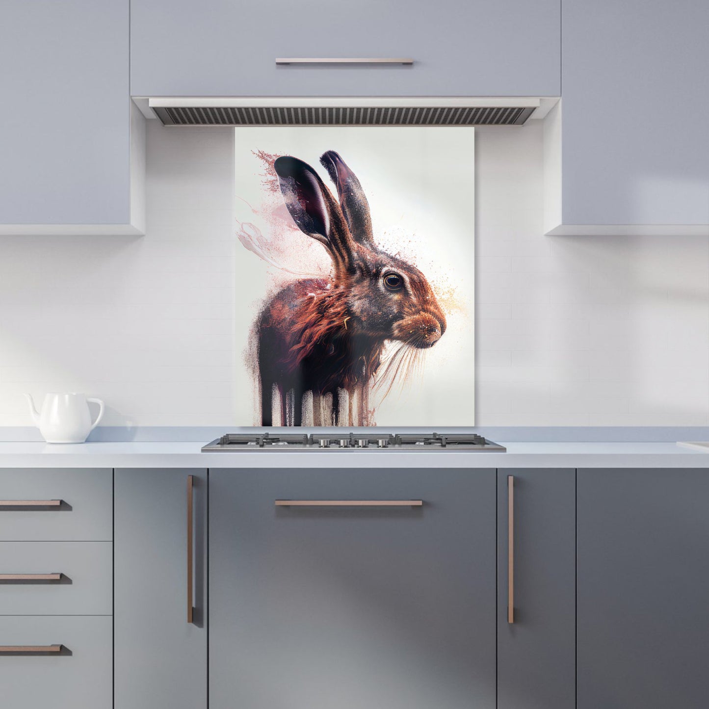 Hare Face Splashart Kitchen Splashback