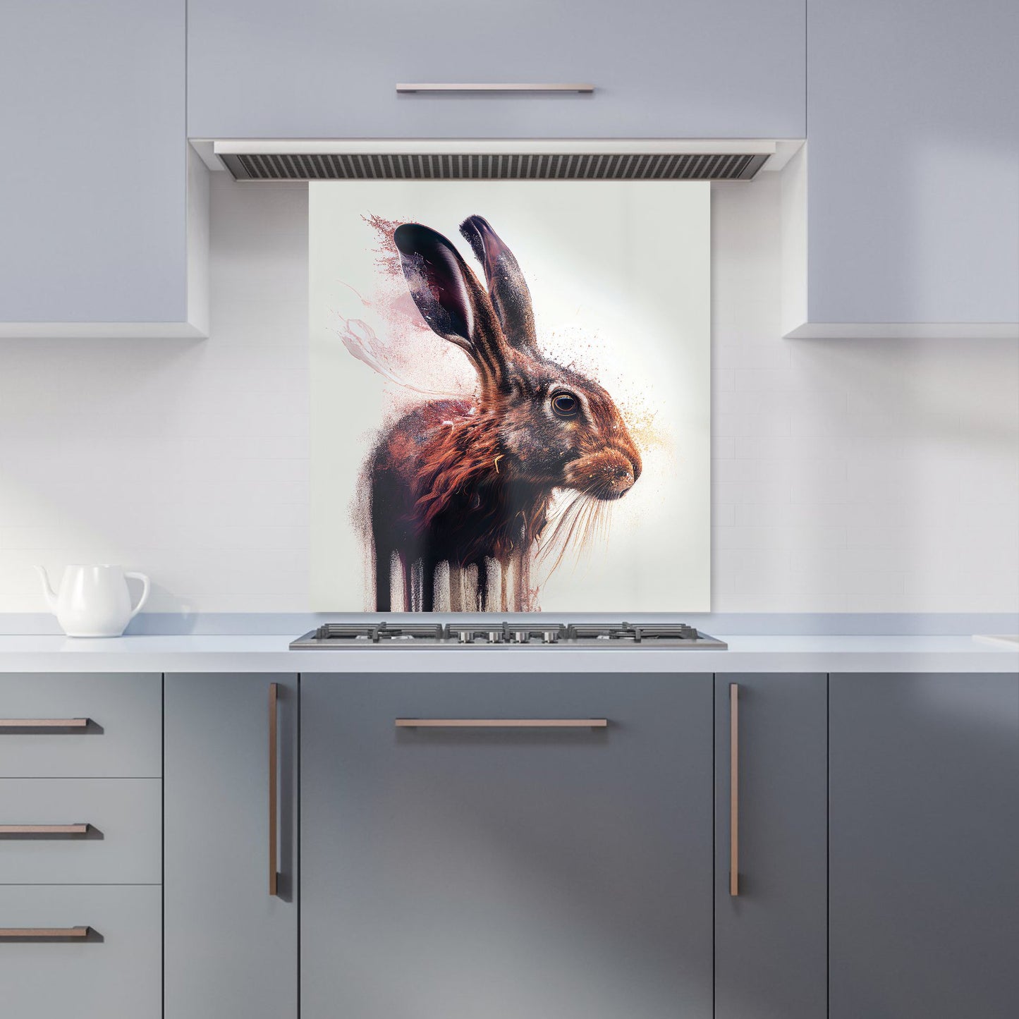 Hare Face Splashart Kitchen Splashback