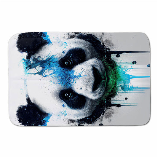 Panda Face Splashart Light Background Sherpa Blanket