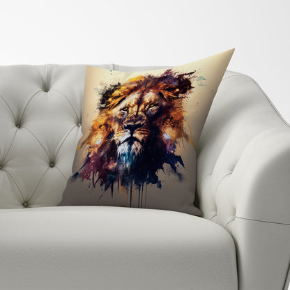 Majestic Lion Face Splashart Cushions