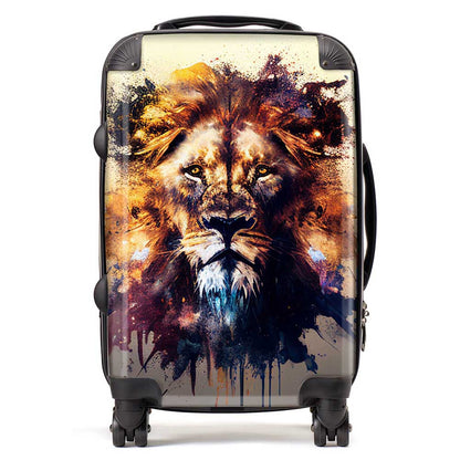 Majestic Lion Face Splashart Suitcase