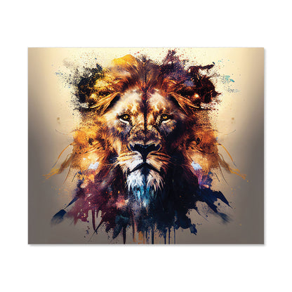 Majestic Lion Face Splashart Kitchen Splashback
