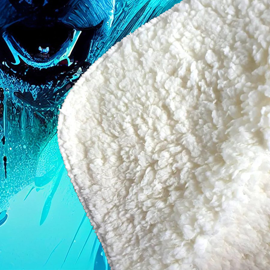 Polar Bear Face Splashart Sherpa Blanket