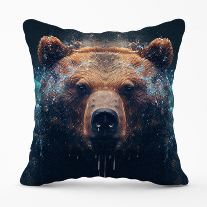 Brown Bear Face Splashart Cushions