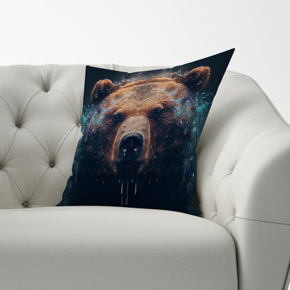 Brown Bear Face Splashart Cushions