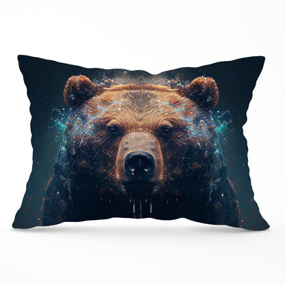 Brown Bear Face Splashart Cushions