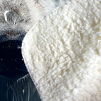White Wolf Face Splashart Sherpa Blanket