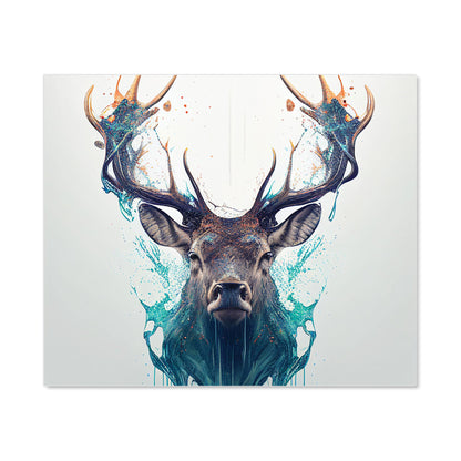 Stag Face Splashart Kitchen Splashback