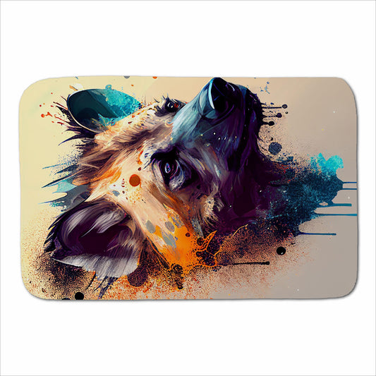 Hyena Face Splashart Light Background Sherpa Blanket