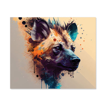 Hyena Face Splashart Light Background Kitchen Splashback