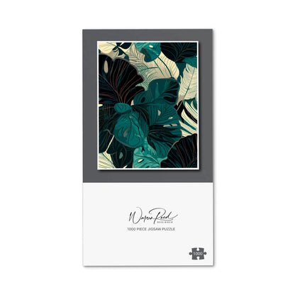 Tropical Green Leaves Jigsaw Puzzle