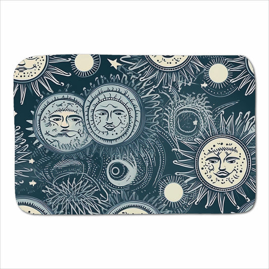 Silver Blue Moon and Stars Sherpa Blanket