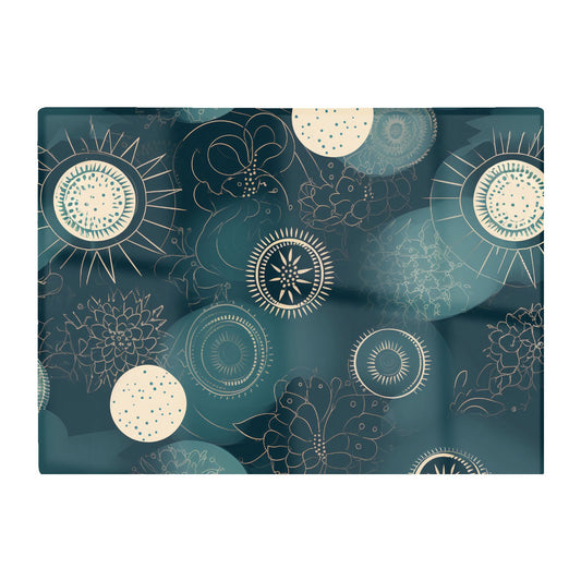 Blue Moon And Sun Glass Chopping Board