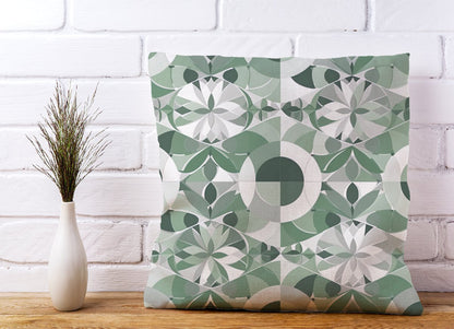 Geometric Pastel Green Cushions