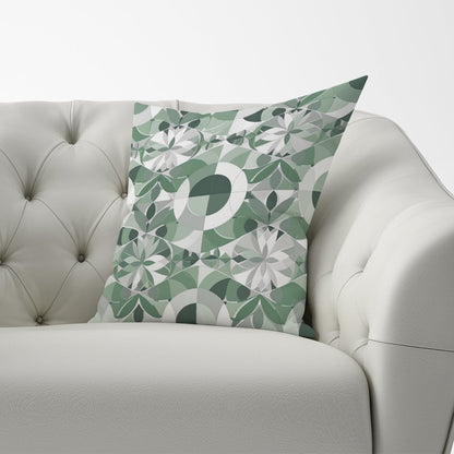 Geometric Pastel Green Cushions