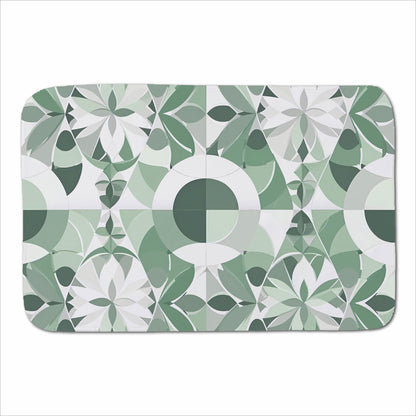 Geometric Pastel Green Sherpa Blanket