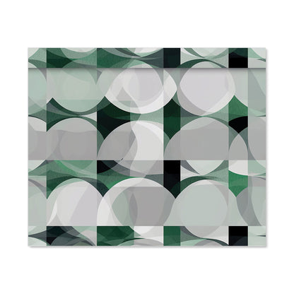 Geometric Grey Green Kitchen Splashback
