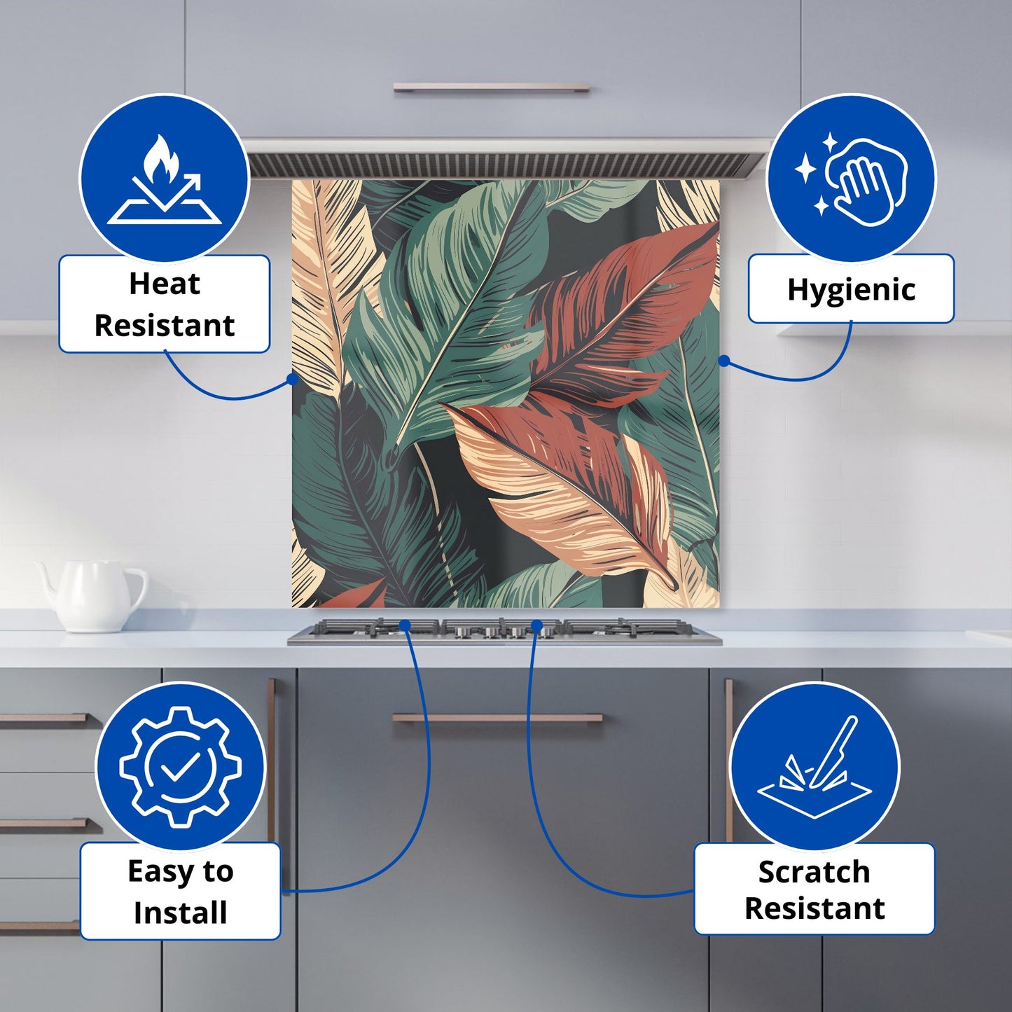 Autumn Colour Leaves Kitchen Splashback