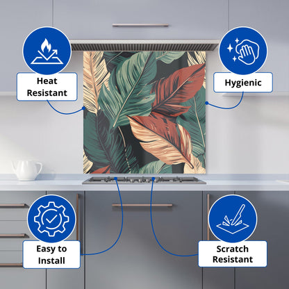 Autumn Colour Leaves Kitchen Splashback