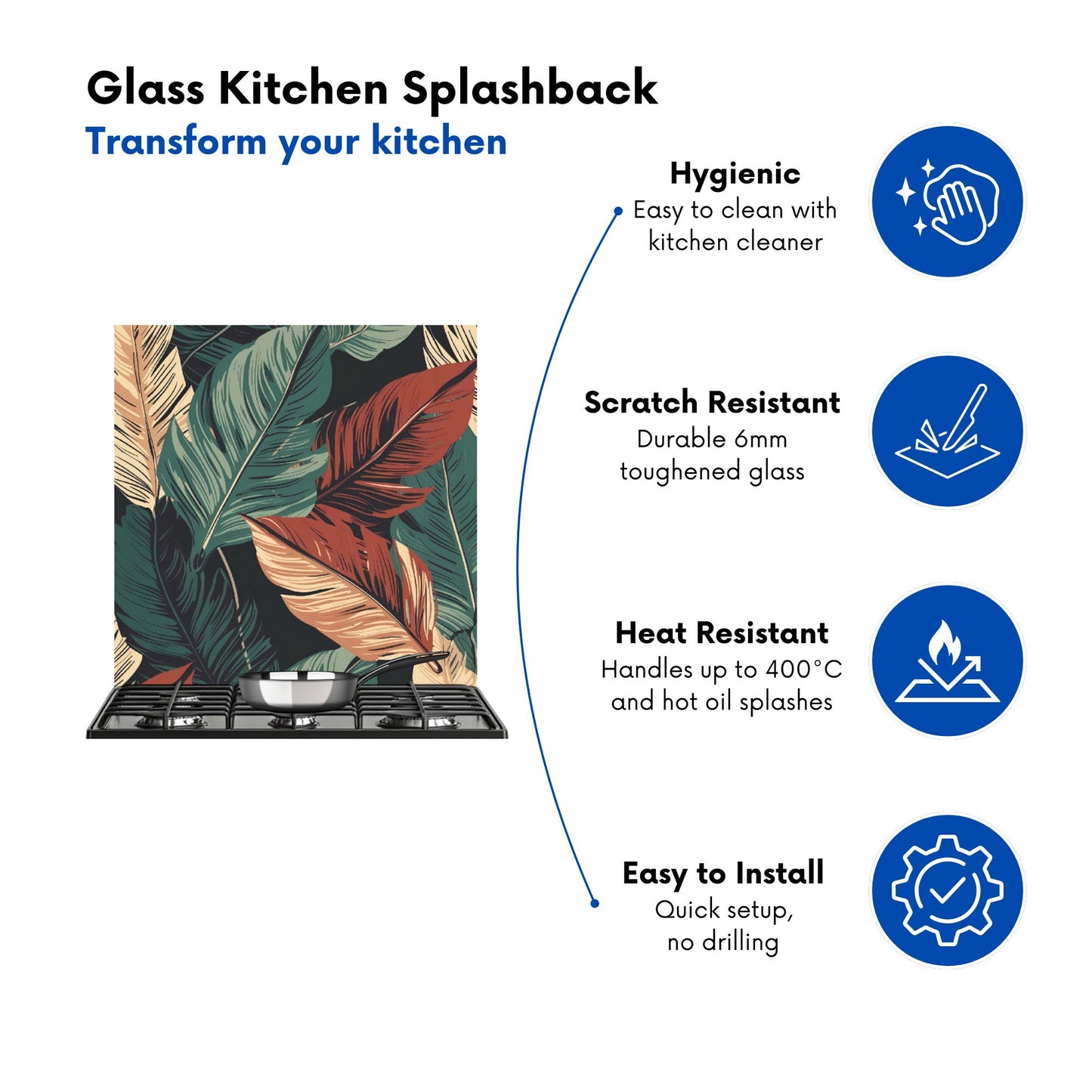 Autumn Colour Leaves Kitchen Splashback