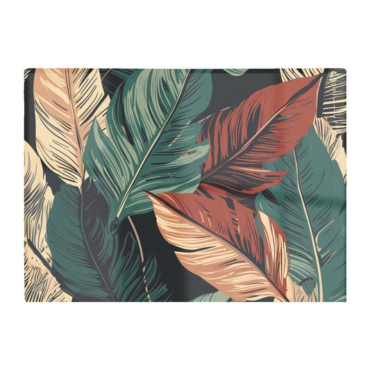 Autumn Colour Leaves Glass Chopping Board