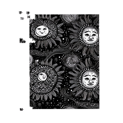 Moon and Sun White Black Jigsaw Puzzle